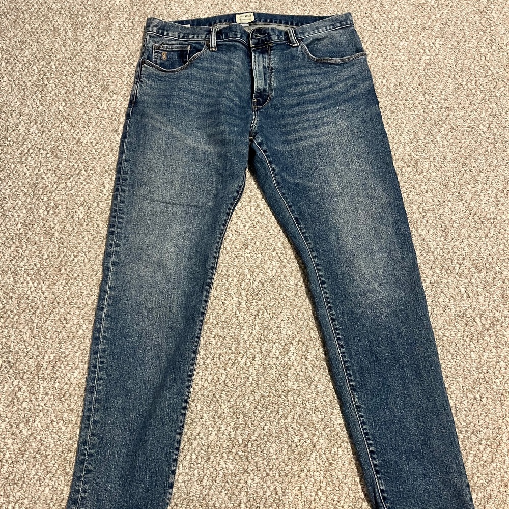 Todd Snyder Slim Fit Stretch Medium Indigo Wash Jeans